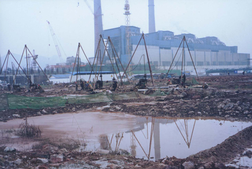 重庆珞璜电厂钻孔灌注桩基础施工